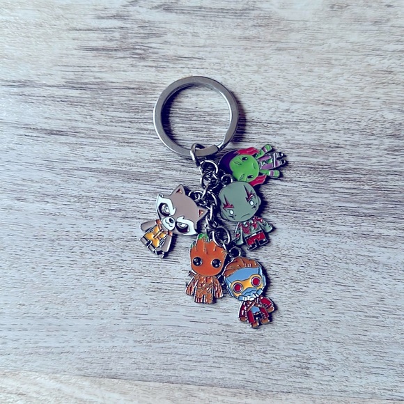 Guardians of the galaxy keychain silver - Picture 1 of 2